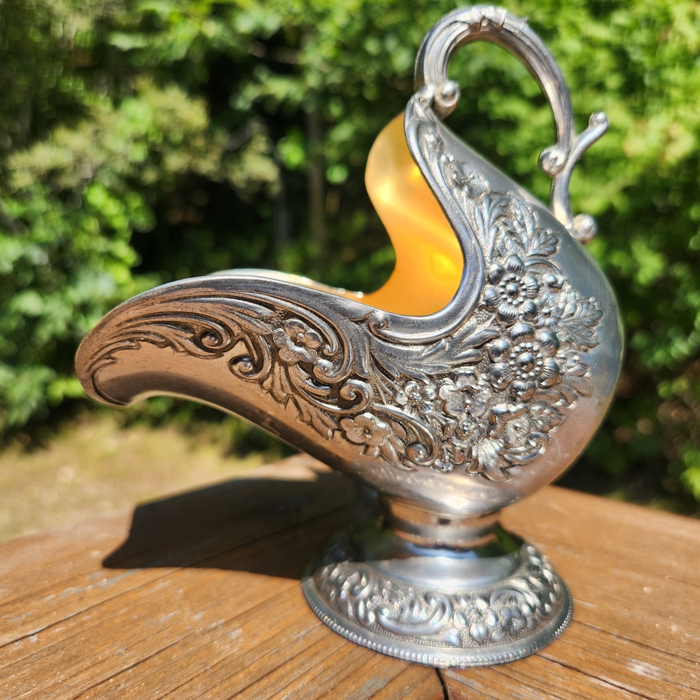 Vintage Leonard Silver Plated Sugar Scuttle